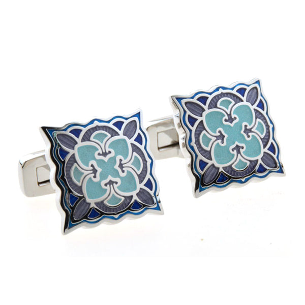 Enamel Dropping Glue Cufflinks