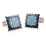 Enamel Dropping Glue Cufflinks