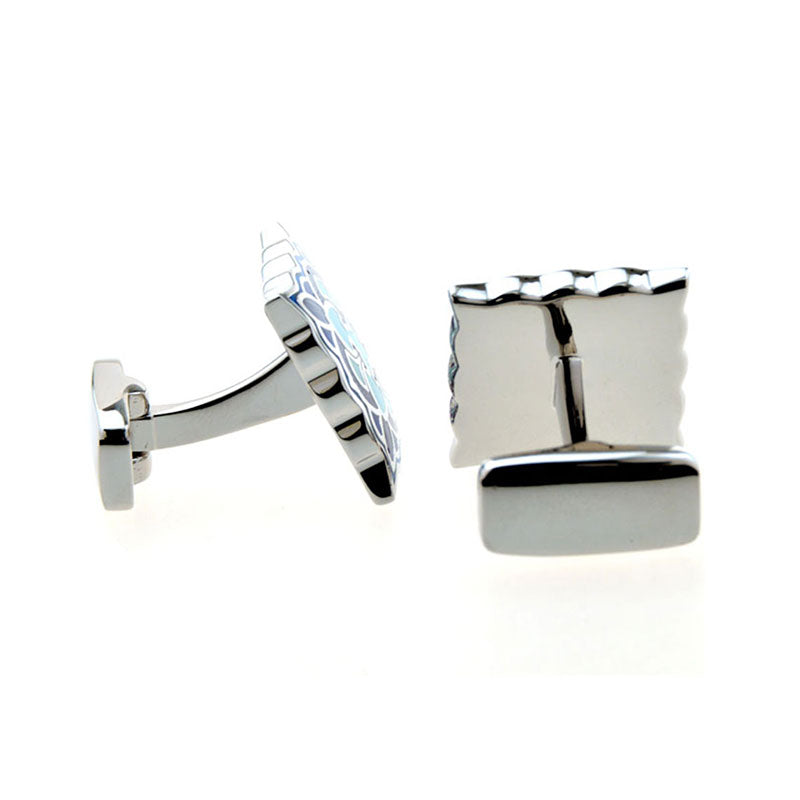 Enamel Dropping Glue Cufflinks