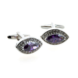 Crystal Zircon Cufflinks