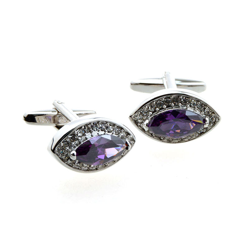 Crystal Zircon Cufflinks