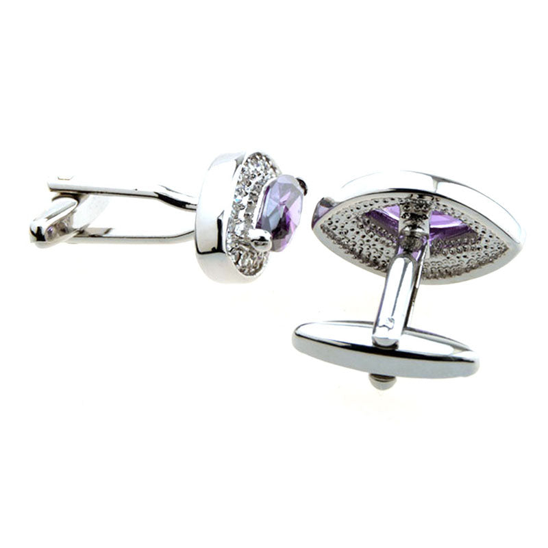 Crystal Zircon Cufflinks