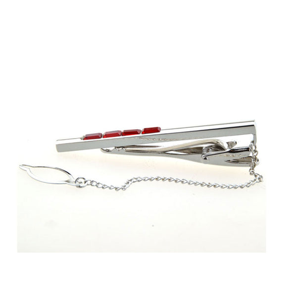 Crystal Zircon Tie Bars