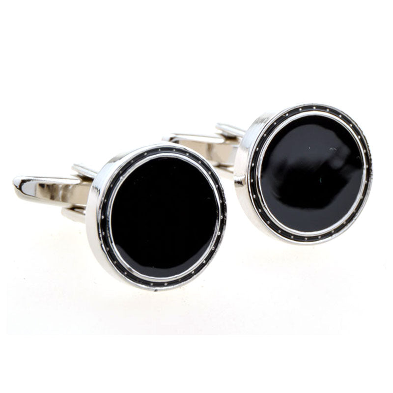 Enamel Dropping Glue Cufflinks