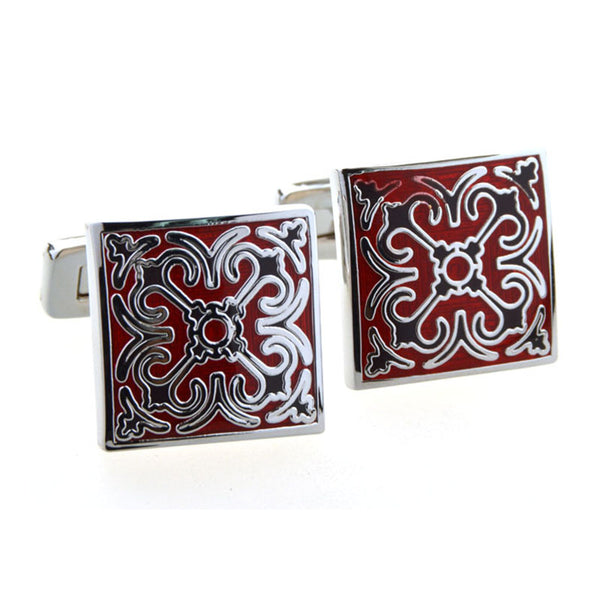 Enamel Dropping Glue Cufflinks
