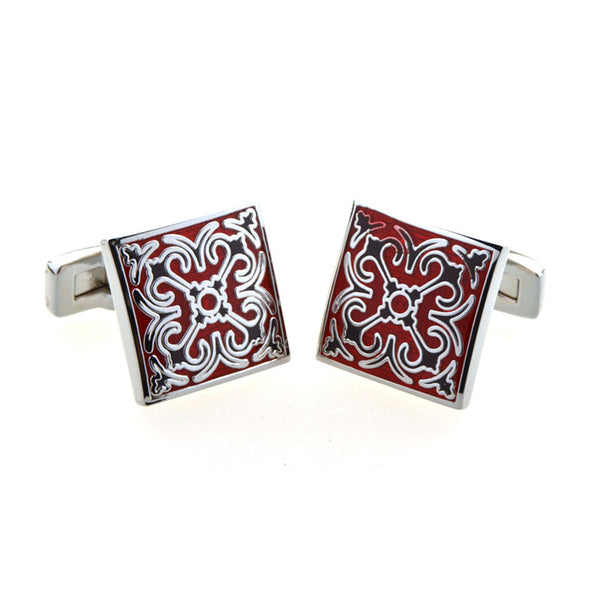 Enamel Dropping Glue Cufflinks