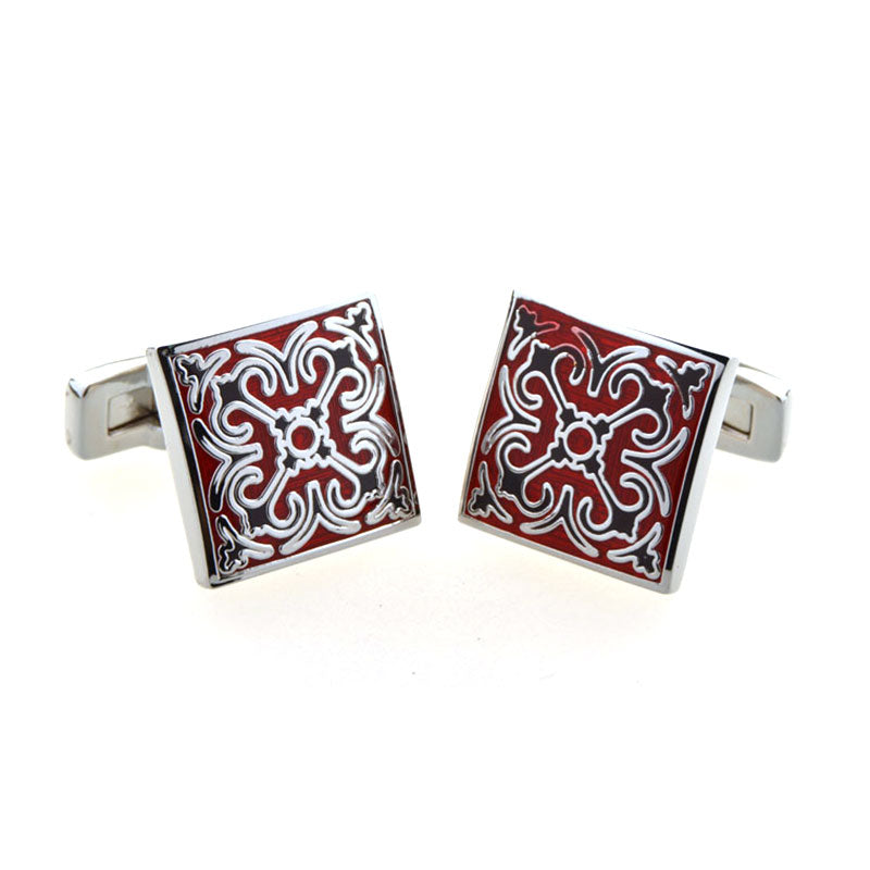Enamel Dropping Glue Cufflinks