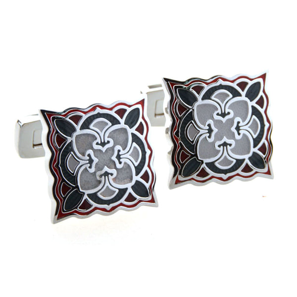 Enamel Dropping Glue Cufflinks