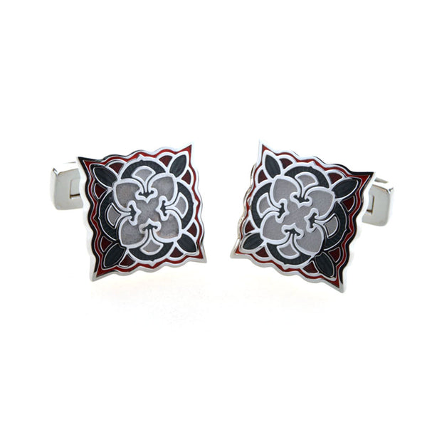 Enamel Dropping Glue Cufflinks