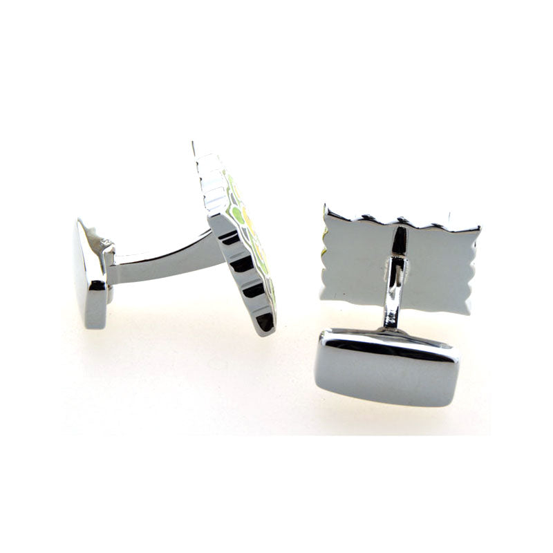 Enamel Dropping Glue Cufflinks