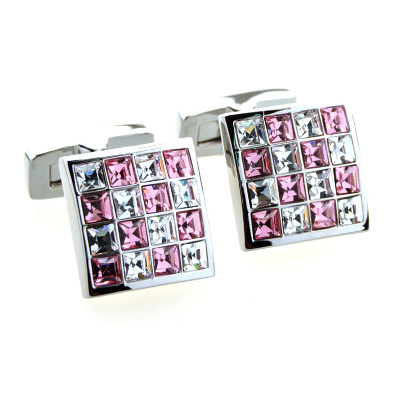 Crystal Zircon Cufflinks