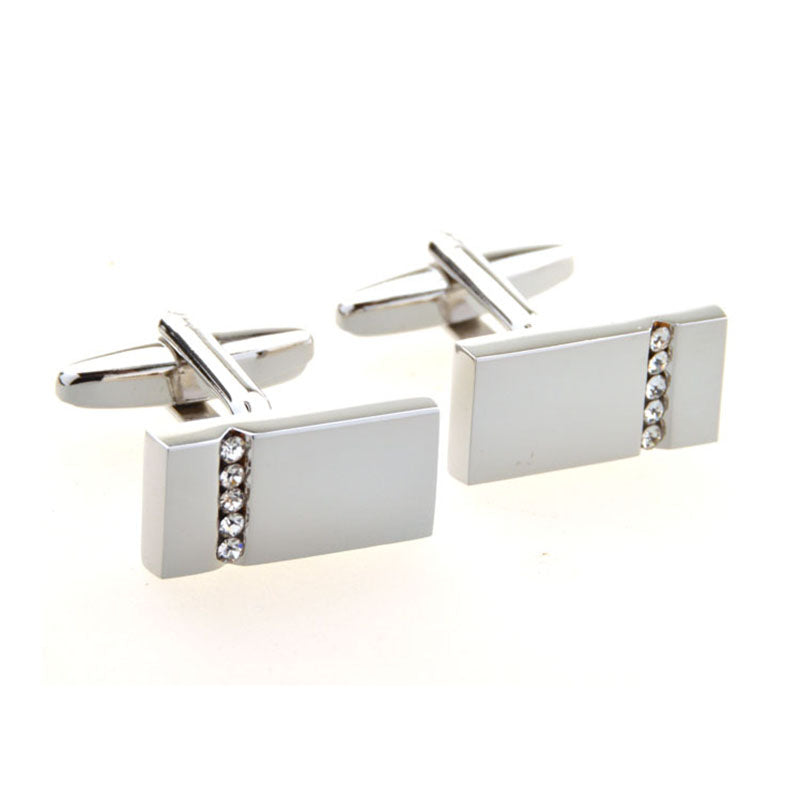Crystal Zircon Cufflinks