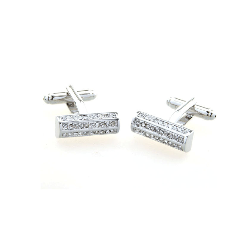 Crystal Zircon Cufflinks
