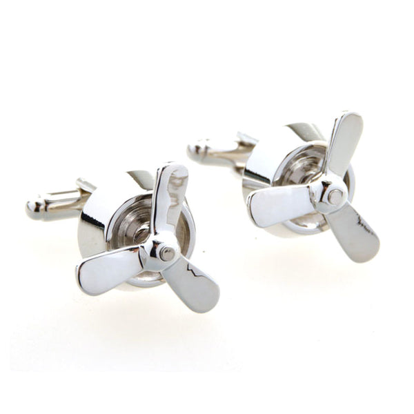 Sports Technology Plain Colour Metal Cufflinks