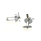 Sports Technology Plain Colour Metal Cufflinks