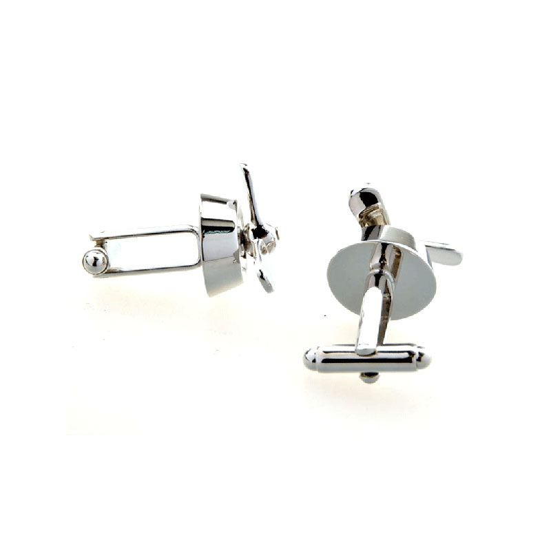 Sports Technology Plain Colour Metal Cufflinks