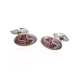 Enamel Dropping Glue Cufflinks