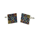 Enamel Dropping Glue Cufflinks