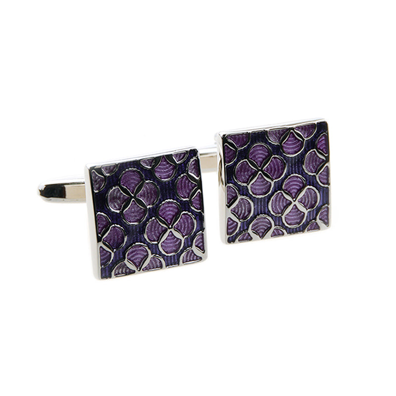 Enamel Dropping Glue Cufflinks