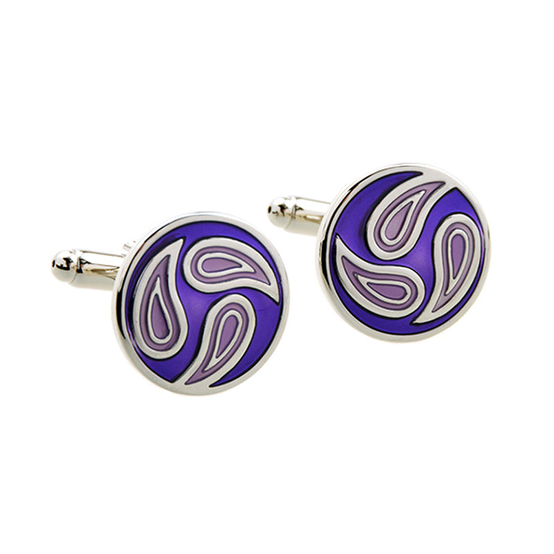 Enamel Dropping Glue Cufflinks