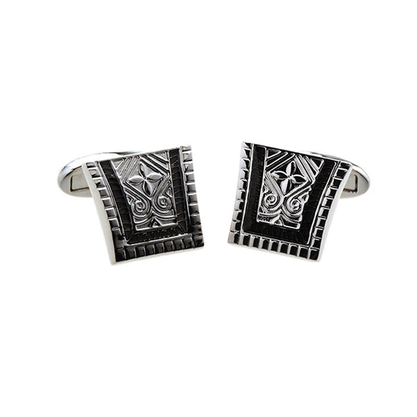 Enamel Dropping Glue Cufflinks