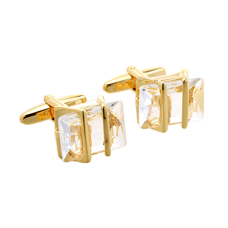 Crystal Zircon Cufflinks