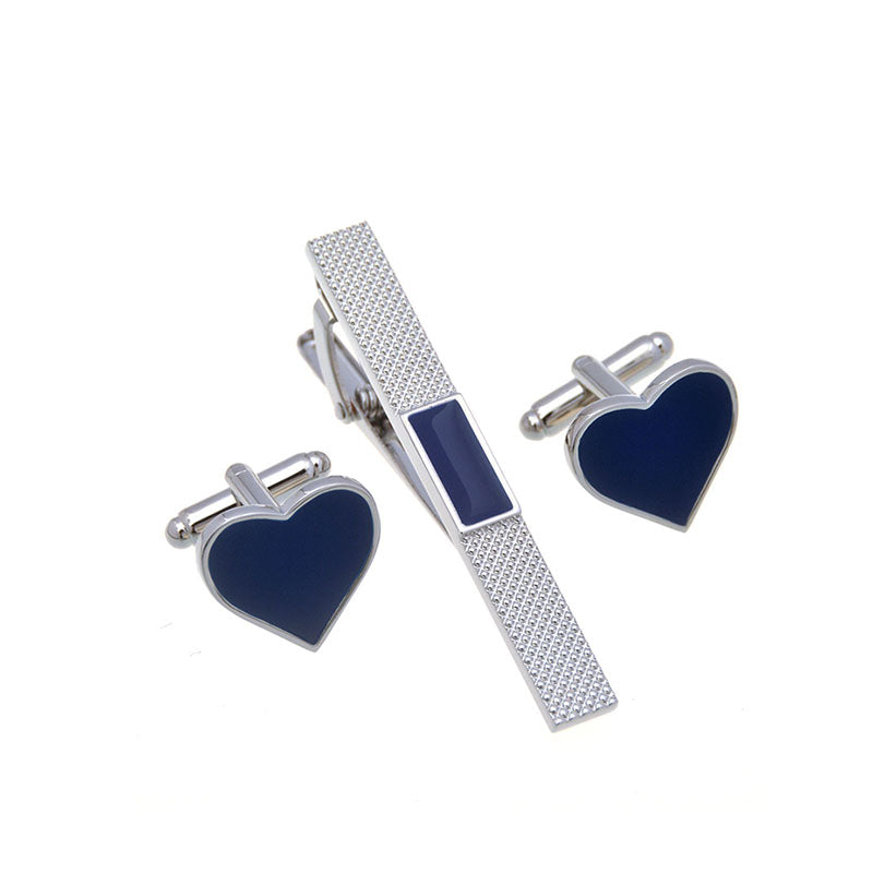Festivals Wedding Reception Enamel Dropping Glue Cufflinks And Collar Set