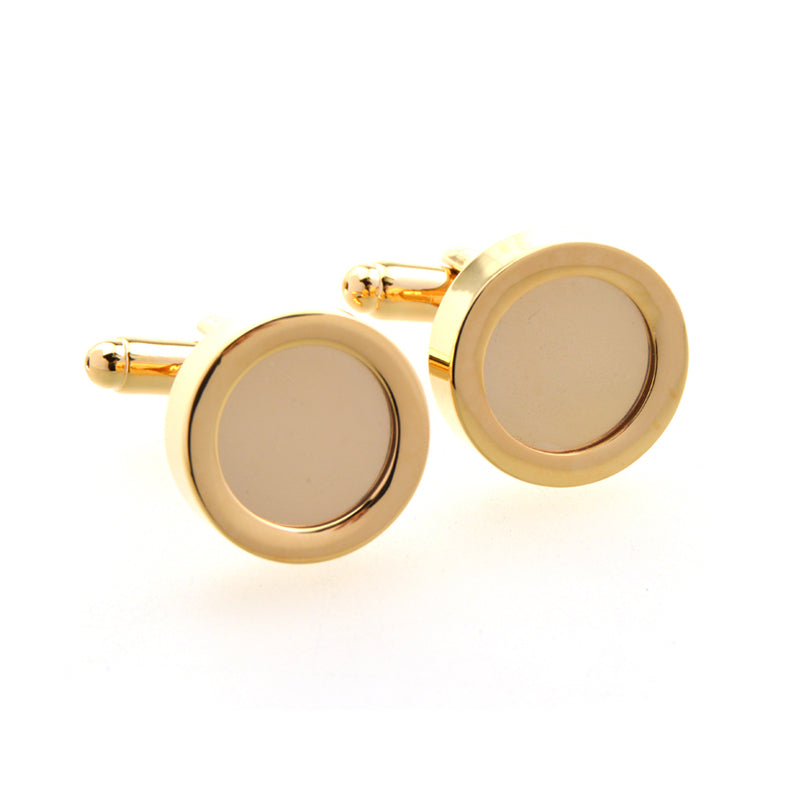 Plain Colour Metal Cufflinks