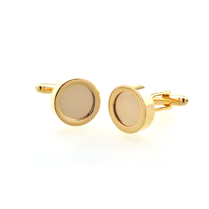 Plain Colour Metal Cufflinks