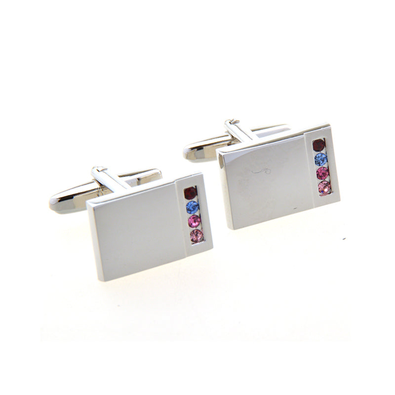 Crystal Zircon Cufflinks