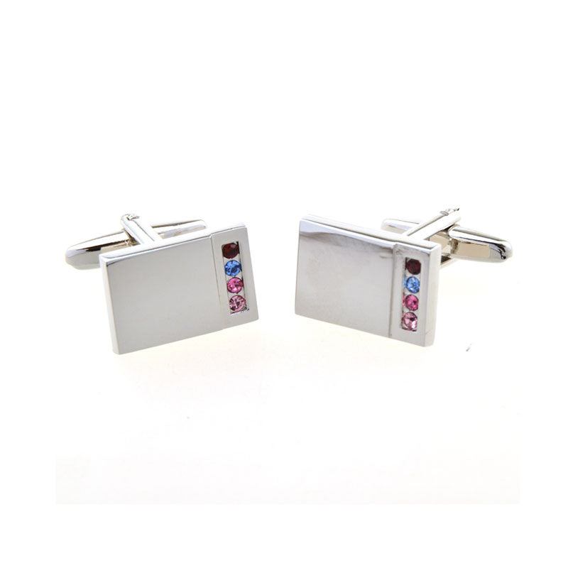 Crystal Zircon Cufflinks