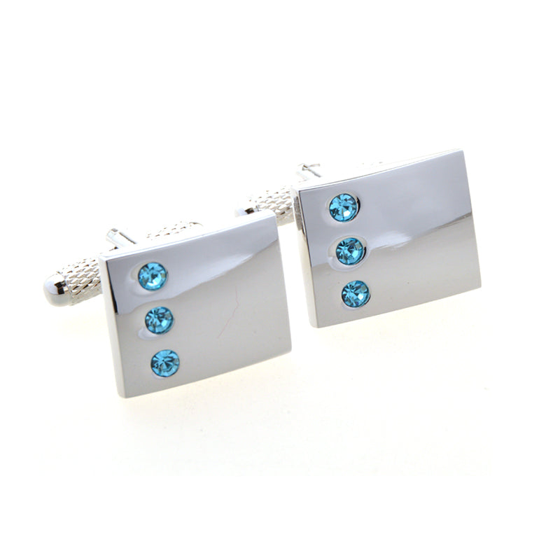 Crystal Zircon Cufflinks