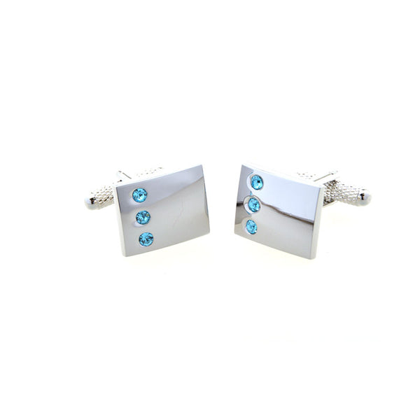 Crystal Zircon Cufflinks