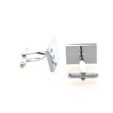 Crystal Zircon Cufflinks