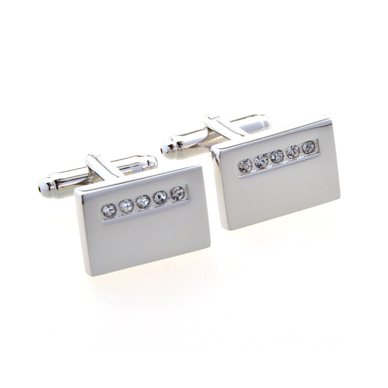 Crystal Zircon Cufflinks