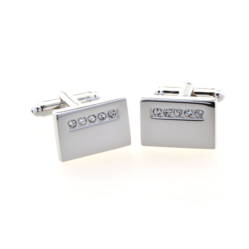 Crystal Zircon Cufflinks