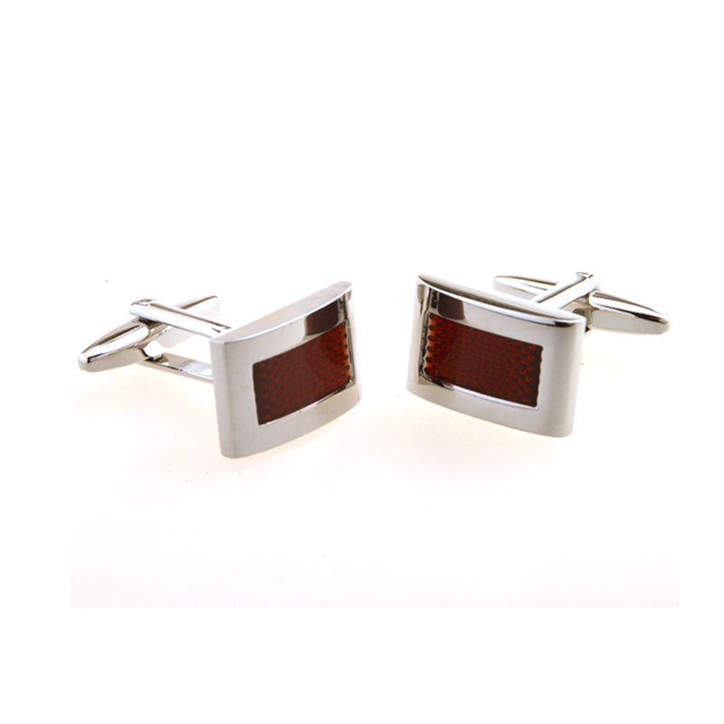 Enamel Dropping Glue Cufflinks