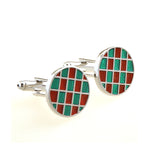 Enamel Dropping Glue Cufflinks