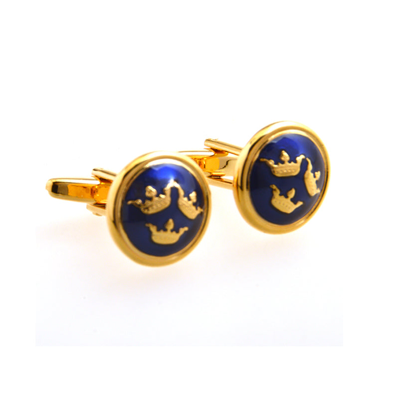 Enamel Dropping Glue Cufflinks