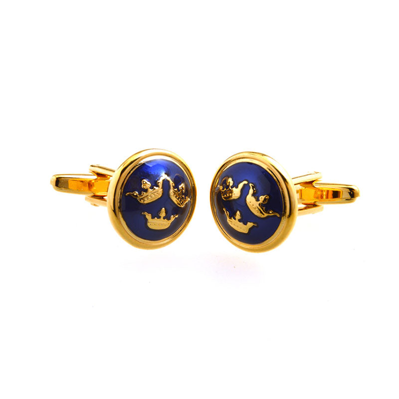 Enamel Dropping Glue Cufflinks