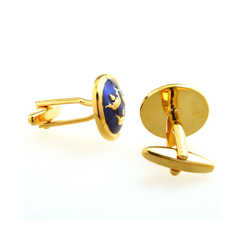 Enamel Dropping Glue Cufflinks