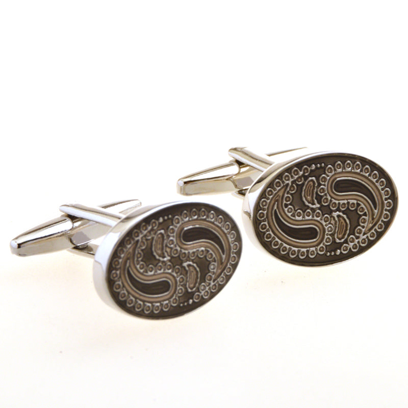 Enamel Dropping Glue Cufflinks