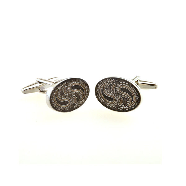 Enamel Dropping Glue Cufflinks