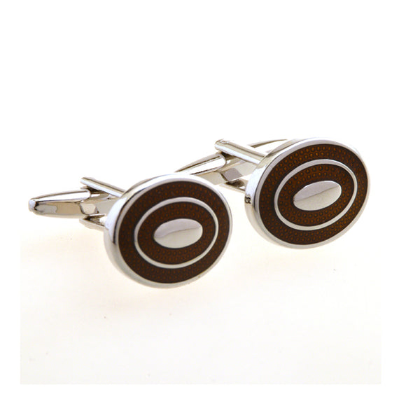 Enamel Dropping Glue Cufflinks