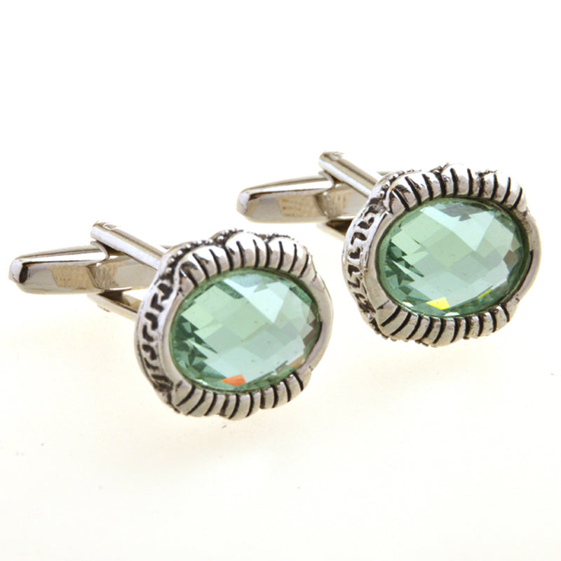 Crystal Zircon Cufflinks