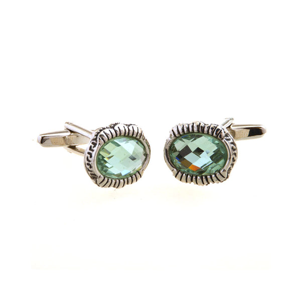 Crystal Zircon Cufflinks