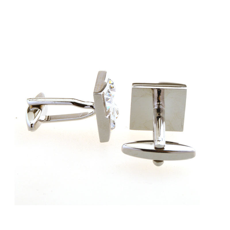 Crystal Zircon Cufflinks