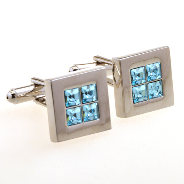 Crystal Zircon Cufflinks