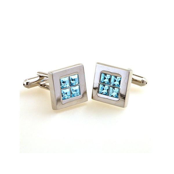 Crystal Zircon Cufflinks