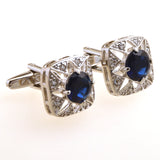 Crystal Zircon Cufflinks